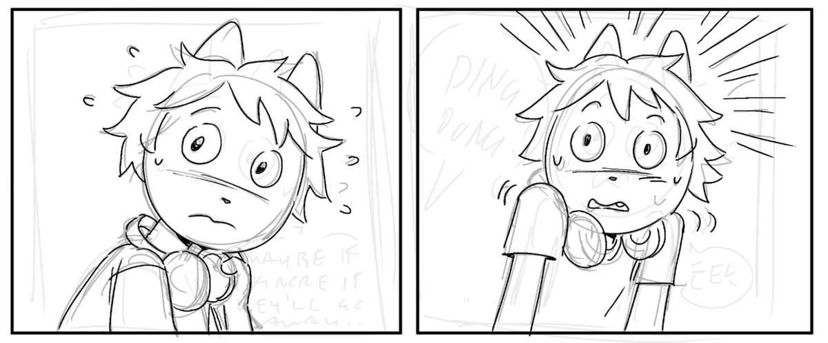 still working on my comic...here's a couple panels! 