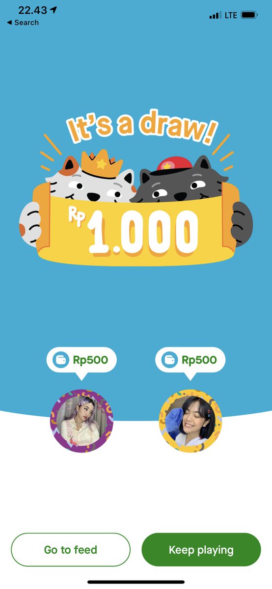 nadjanameera's tweet photo. asli tadi main #GopaySuwit trus menang n dapet 5rb rupiah😎 kena seri 4x tapi untungnya masih dapet cashback, cuss debut rank #1 di leaderboard wkwk. maksimal main 15x, cashbacknya lumayan buat jajan seblak padahal modal cuma 1perak🤪 https://t.co/9YfXb9Ohyf