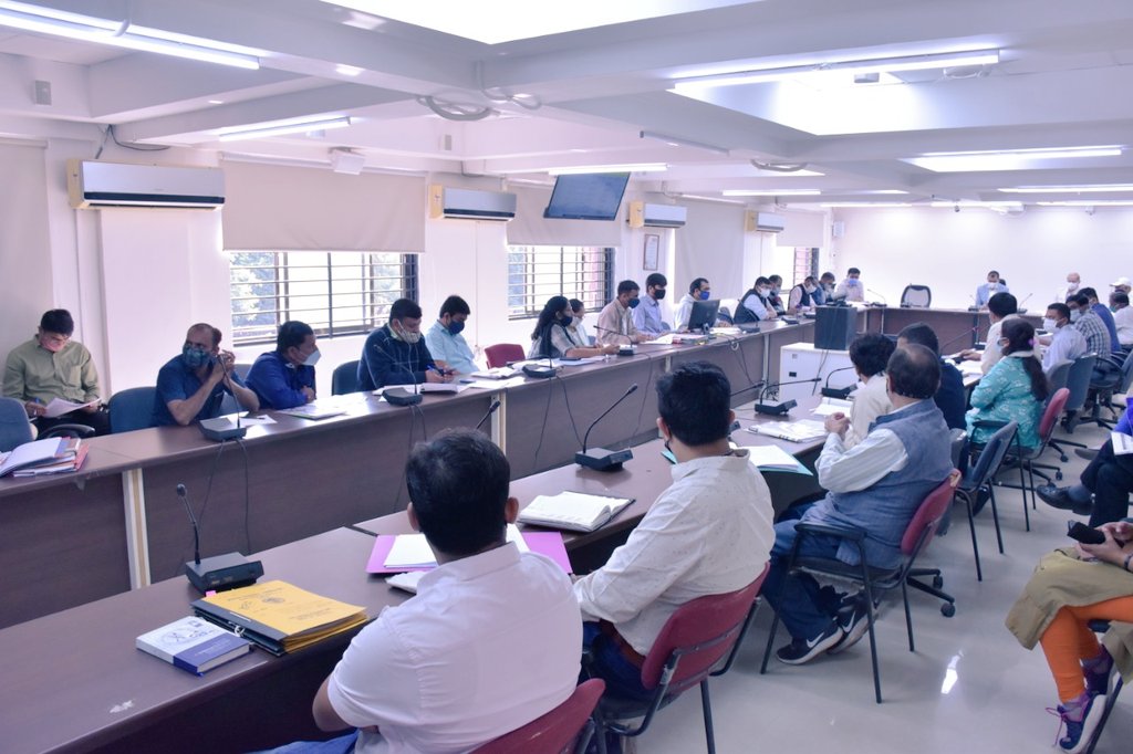 Today review meeting held regarding various developement works of #Gandhinagar Parliamentary Constituency. Discussed each points in detail and taken progress report of each with respective stakeholder. <a href="/AmitShah/">Amit Shah</a> <a href="/pkumarias/">Pankaj Kumar</a>