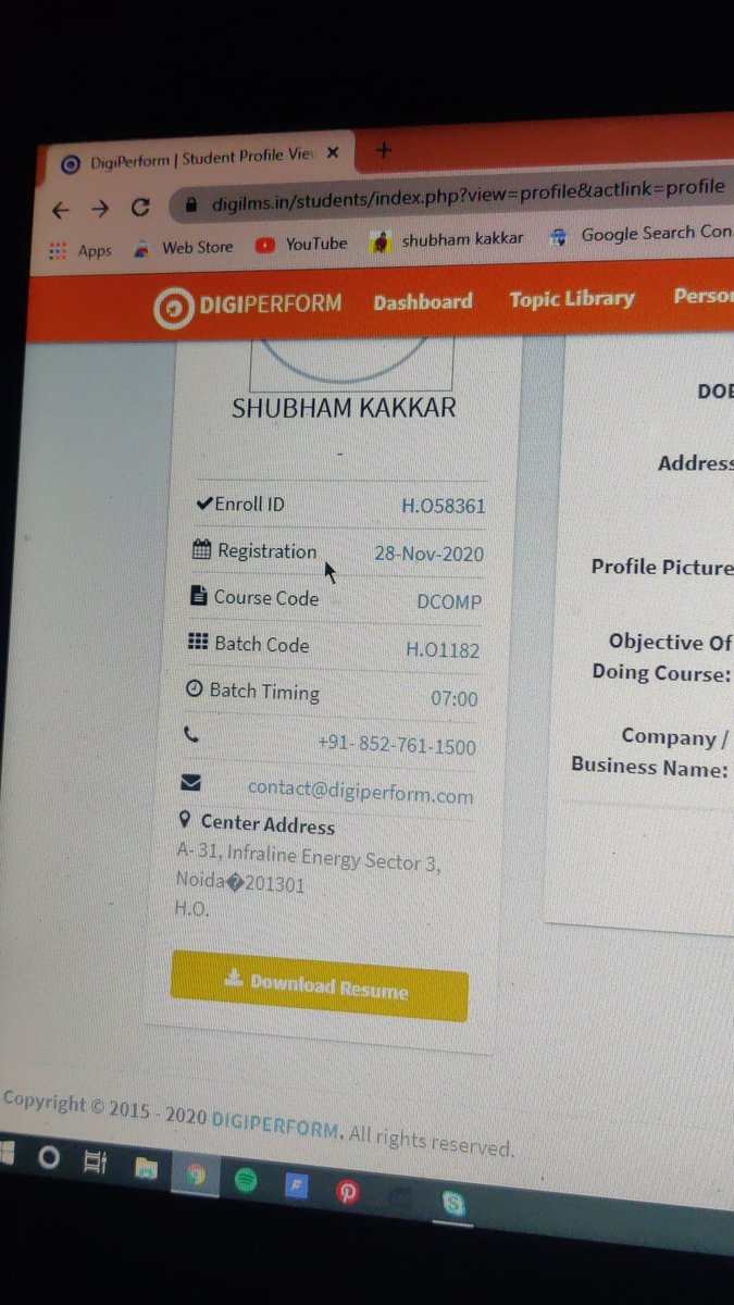 ShubhamHere_'s tweet image. #askdigiperform are you guys even up for any queries regarding lms classes ? Because I&apos;m right now facing many problems with lms system and none of your faculties are picking up my call. Below are the details of the batch, please help!