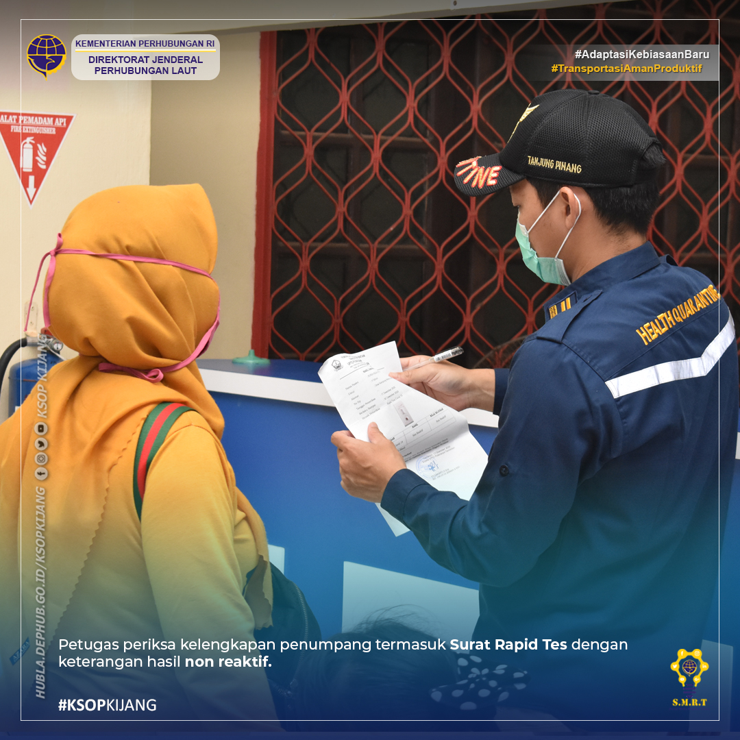 djpl_ksopkijang's tweet image. #KawanLaut, Posko Natal 2020 dan Tahun Baru 2021 di Pelabuhan Sri Bayintan Kijang #Kijang tanggal 23 Desember 2020 kegiatan Embarkasi KM SABUK NUSANTARA 80.

Dari data Posko Nataru, Rabu (23/12/2020) Pukul 13.00 WIB berangkat dari Pelabuhan Sri Bayintan Kijang #Kijang