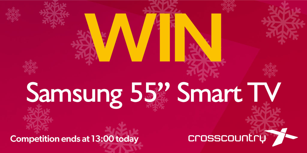 CrossCountryUK's tweet photo. The gifts just keep on coming! 

Watch your favourite film on a brand-new shiny TV 📺 

Follow us and RT this tweet to enter. Competition ends 1pm. T&amp;Cs apply: https://t.co/YyqWrivLQt https://t.co/Y3h08TOddB