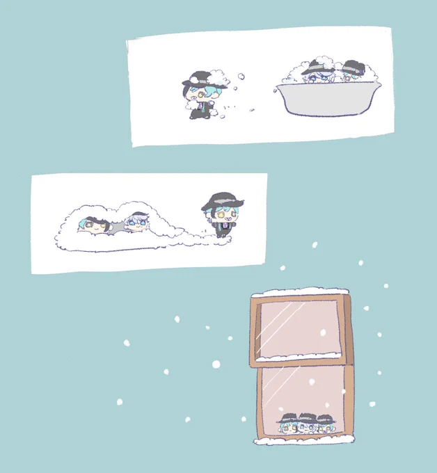 再掲だったりしなかったりする箱入り育ちな?ぬいの雪の日 