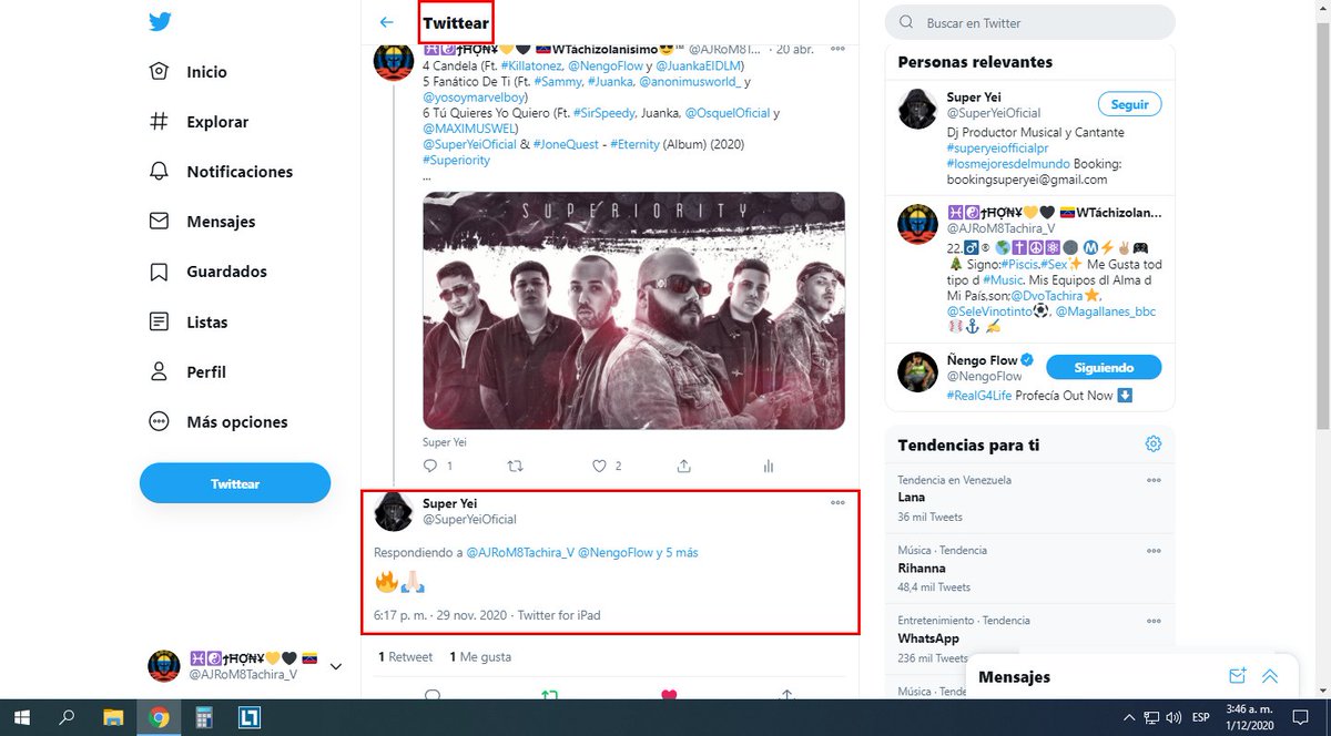 JS5WYAA's tweet photo. Mil Gracias!!🙏 @SuperYeiOficial
Yo ayudando de Fan y Gracias por tu Apoyo #SuperYei 👍👌🙌 Mil Gracias!!

Super Yei Me Twitteo Mi Tweet. 😱😱👍👍👍🔥 https://t.co/uE2s0gFkrC