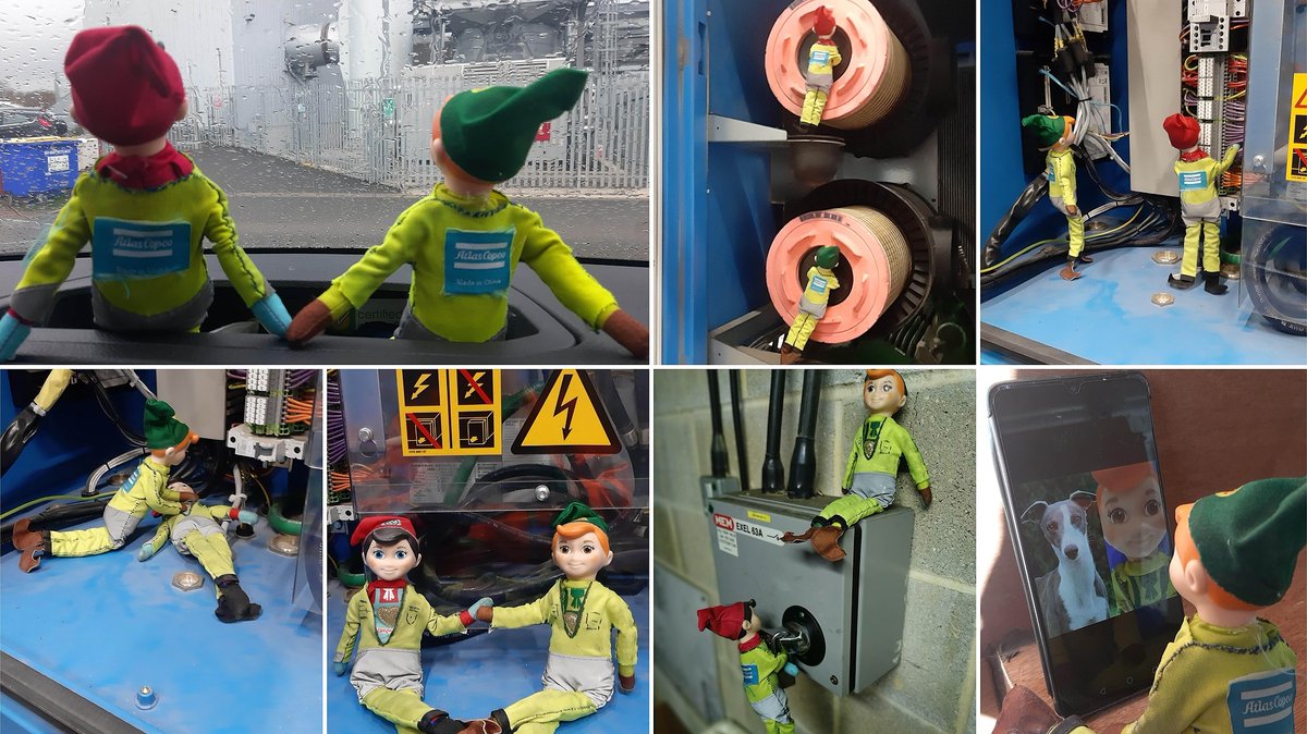 AtlasCopcoUKIRE's tweet photo. Throughout December one of our Field Service Engineers, Paul McGilloway, was joined by two very special visitors from the North Pole to assist with 'Elf and Safety'. Thankfully they didn't get into too much trouble whilst onsite! π
π»
#AtlasCopcoUK #InsideAtlasCopco https://t.co/jzPj6DPpin