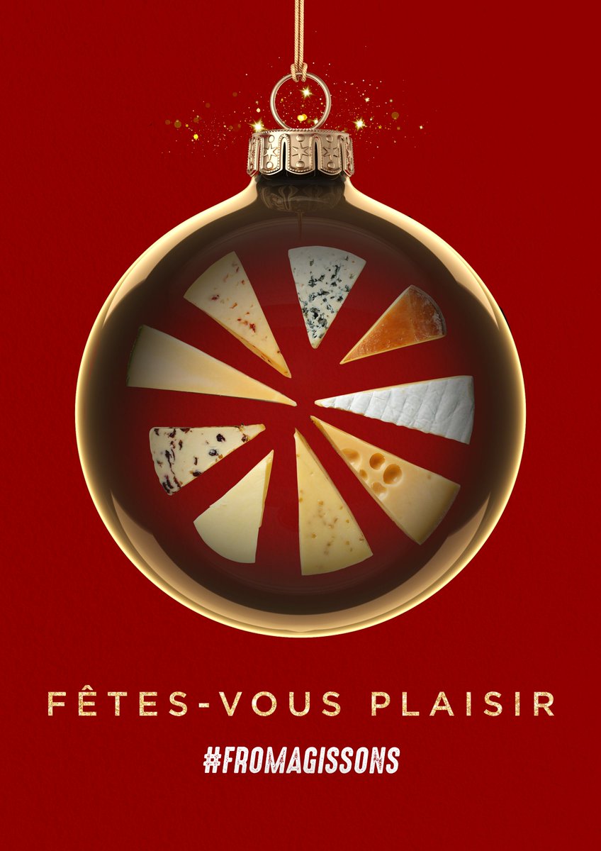 cniel's tweet photo. Partout en #France, les acteurs laitiers œuvrent avec passion pour vous offrir une extraordinaire variété de #fromages de qualité, prêts à être dégustés et partagés. Pour les fêtes de fin d'année, #Fromagissons ! 🎄 https://t.co/S6nnx9yxXv