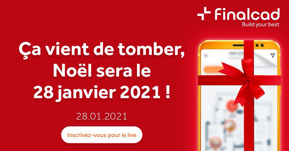 Finalcad vous offre le cadeau le plus précieux...du temps ! 
Inscrivez-vous dès maintenant à notre événement virtuel pour profiter de la nouvelle plateforme collaborative Finalcad One en exclusivité.
ow.ly/51CL50CR2em