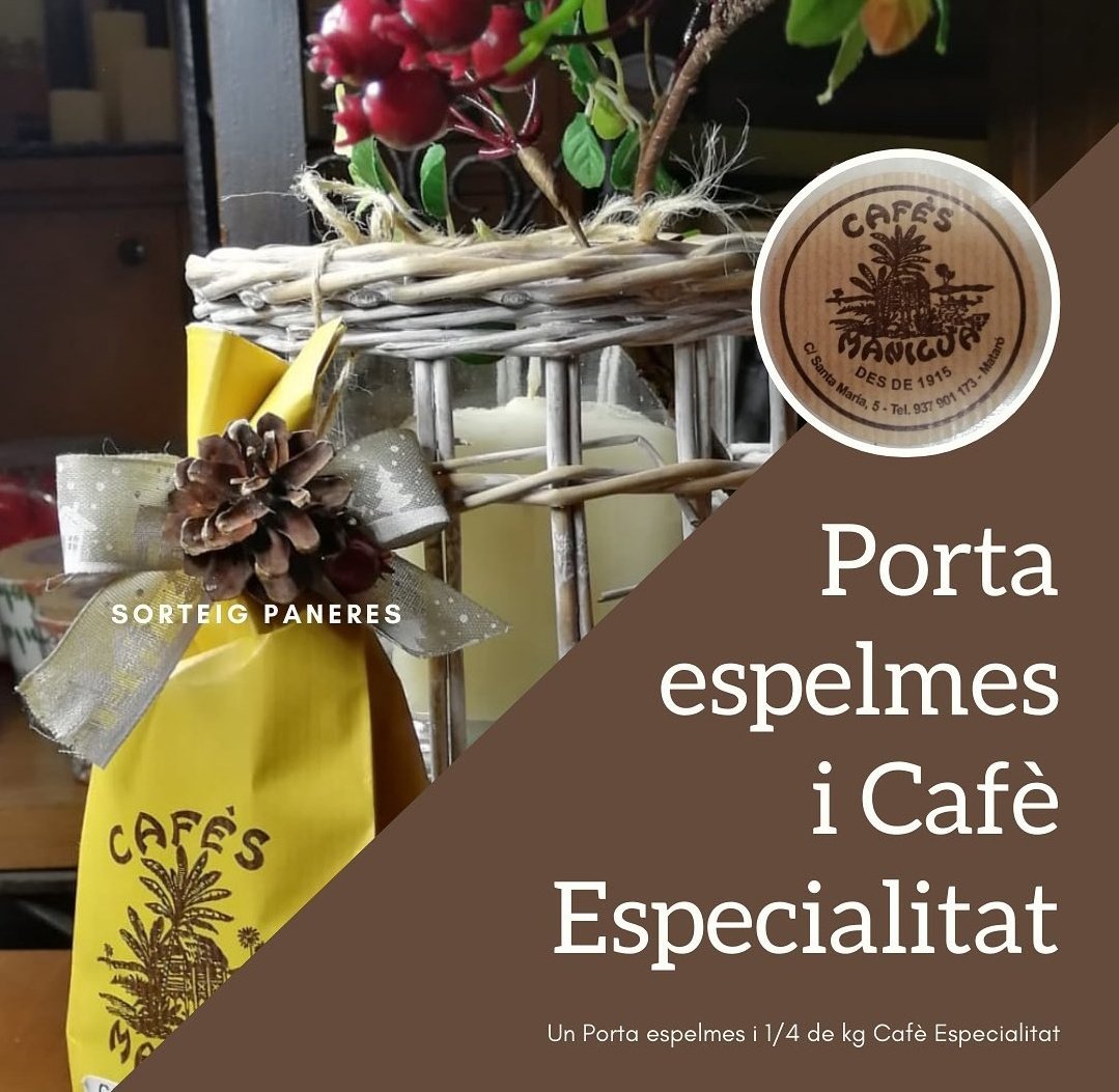 🛑 <a href="/MoltaMalta/">Molta Malta</a> us convida a provar les seves 🍻 artesanes‼️
🛑 <a href="/leixida30/">L eixida Mataro</a> ens regala un PANETTONE i galets de Nadal‼️
🛑 La Terrassa Can Lluís us convida a dues 🍕🍕 a escollir‼️
🛑 Cafès Manigua ens ofereix un porta espelmes i 1/4Kg de ☕ especialitat‼️