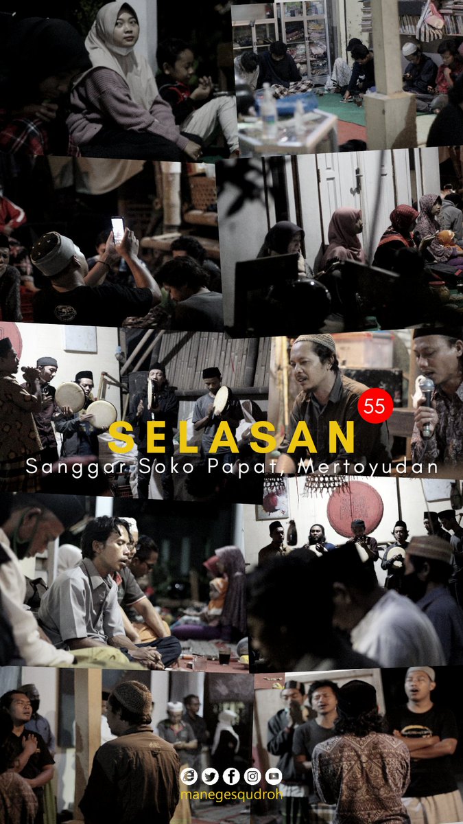MQudroh's tweet photo. Suasana #MQSelasan ke-55 di Sanggar Soko Papat, Mertoyudan Magelang. https://t.co/UOspvjcVB3