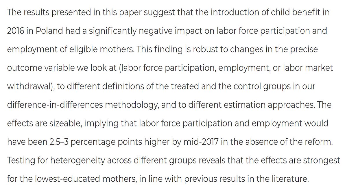 Artykuł Igi Magdy, Anety Kiełczewskiej i Nicoli Brandt analizujący wpływ 500+ na aktywność zawodową kobiet ukazał się właśnie w IZA Journal of Labor Policy ➡️
content.sciendo.com/view/journals/…