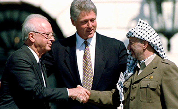 The negotiations with the PLO that began in Madrid, continued later in Washington end eventually evolved into the 1993 Oslo Accords >>
