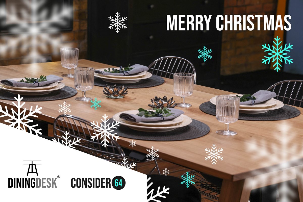 consider64's tweet photo. What a year to start a new business as well as develop and launch a new product, but we did it! Thank you all for supporting C64 and #DiningDesk over the last few months, we really appreciate it. Merry Christmas!

Best wishes from Darren, Joe, George and the rest of the team. https://t.co/yR8ZVrmGVs