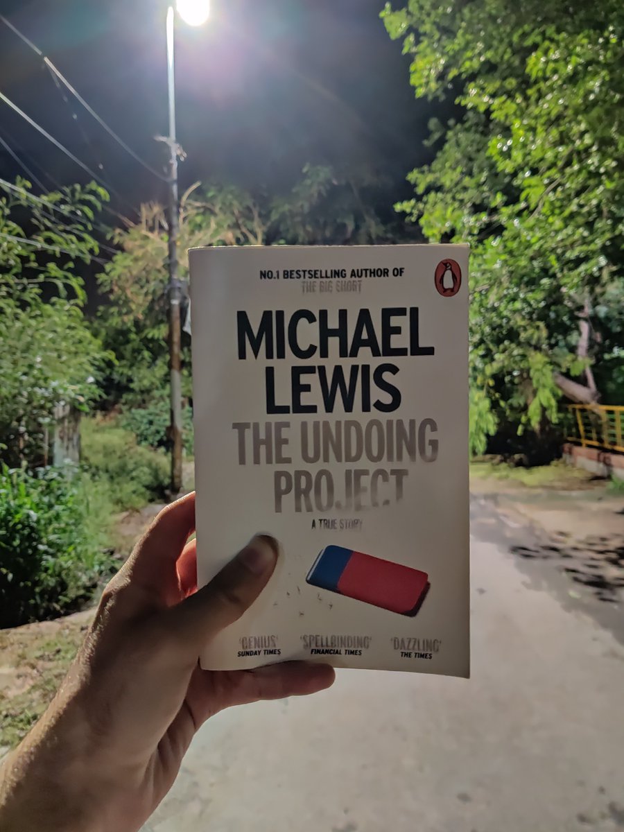 6. The Undoing Project by Michael Lewis: A masterful story of an unlikely friendship b/w Daniel Kahneman and Amos Tversky. A friendship which changed the way we understand human cognition forever. At its heart, the book is the story of 2 brilliant minds, trying to speak as one.