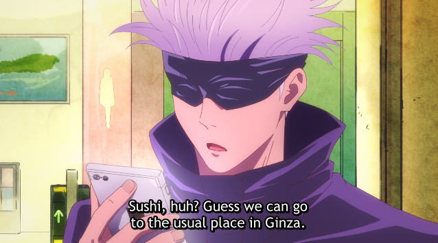 maybe hc: Sounds like Gojo takes Megumi out to eat a lot...Anyone realized Megumi's not a Tokyo local either..? He's prbly so familiar with Tokyo and feels like a local b/c Gojo brings him here too often...