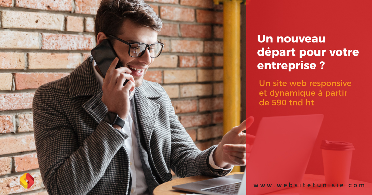 TunisieWebsite's tweet photo. Un nouveau départ pour votre entreprise ?
Un site web responsive et dynamique à partir de 590 tnd ht !
☎️- Par téléphone au 71 235 171
✉️- Par Email à contact@websitetunisie.com
#webdevelopment #webdesign #SitewebTunisie #wordpress #websitedevelopment
#Conceptionsiteweb https://t.co/2ud6UXUDK5