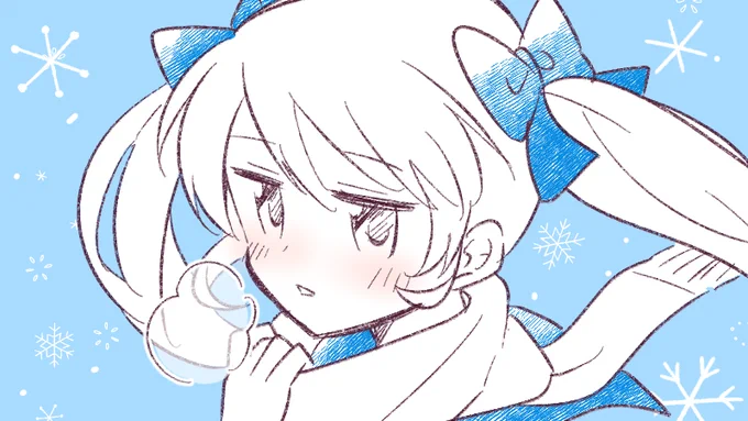 マフラー&白い息is最高だと思いません??
というらくがき 