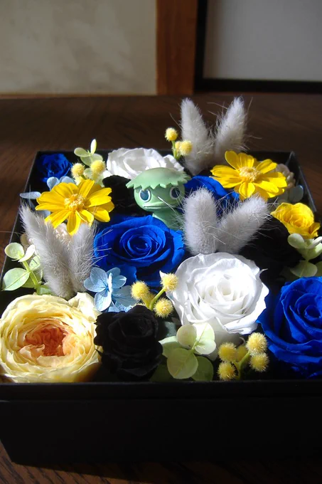 この前頂いた推し花を絵にしてみましたが黒菜の特色を凄く抑えていて素敵です!!
推しの記念日などに送るものとして素敵な一品だと思います?
#推し花アスタリスク 