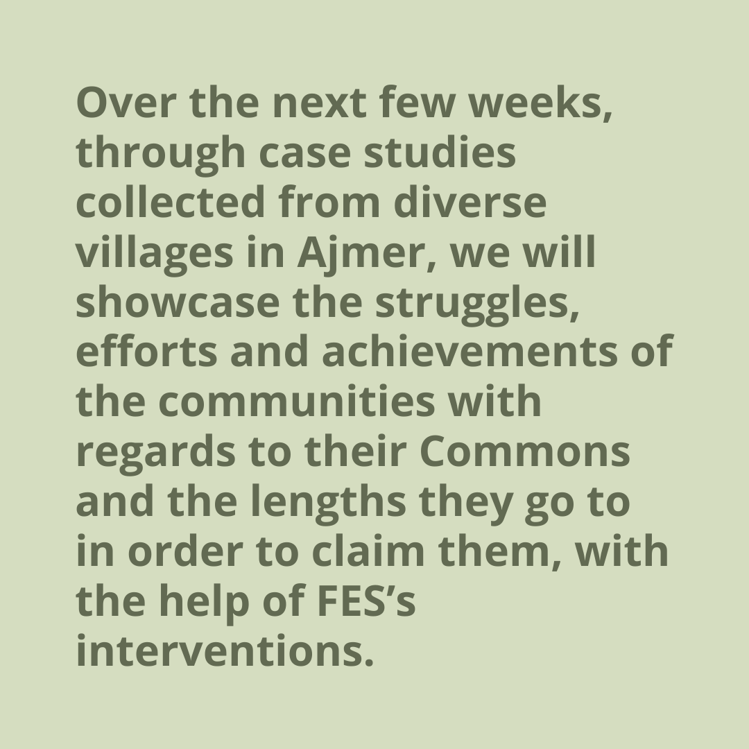 fesforcommons's tweet photo. (2/2)..case studies, by @stylish_ammachi, collected from diverse villages in Ajmer, we will showcase the struggles, efforts &amp; achievements of the communities with regards to their #Commons and the lengths they go to in order to claim them, with the help of FES’s interventions. https://t.co/1TQYOeQuBc