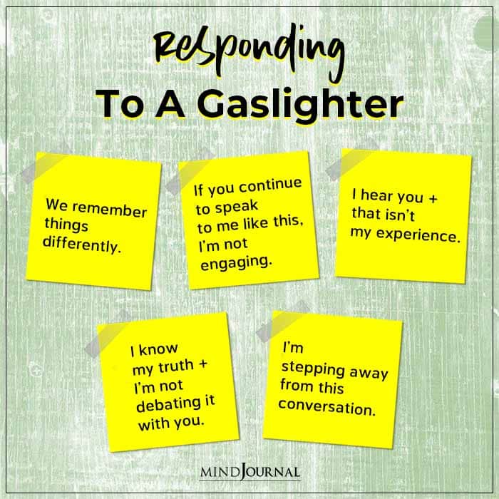 How to deal with gaslighting