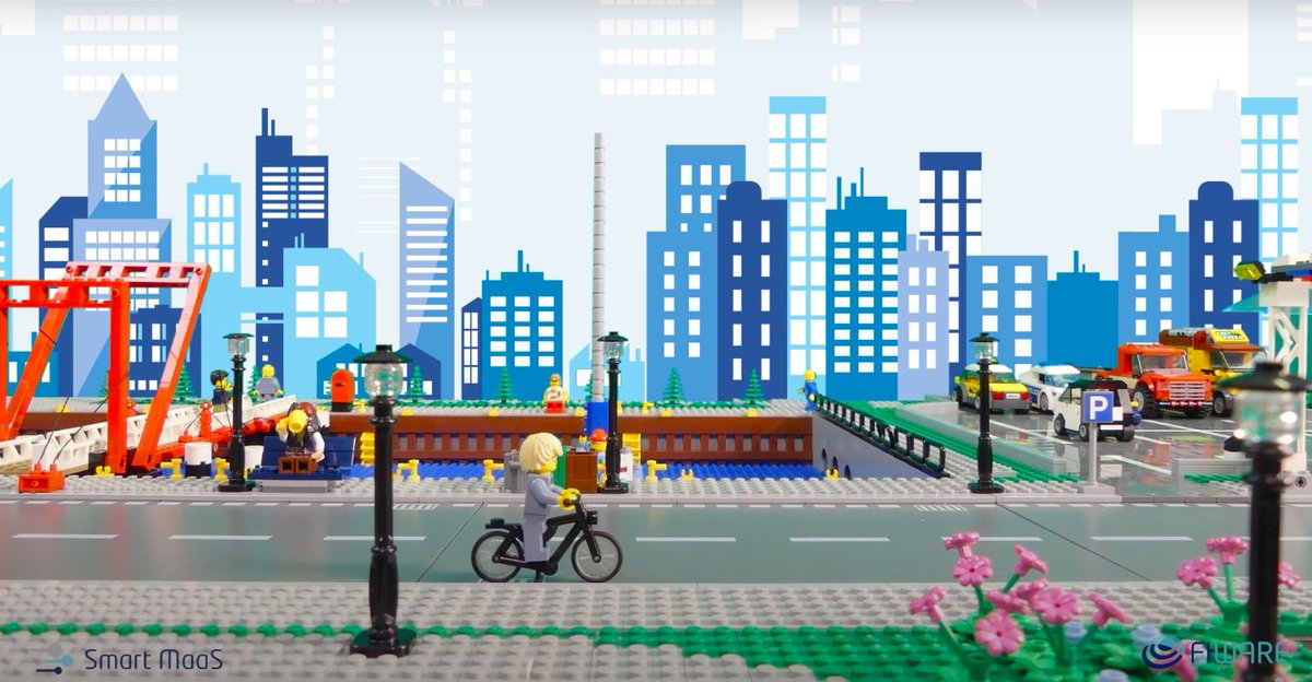 FIWARE's tweet photo. The #SmartMaaS stop motion video, featuring the "Smart World by #FIWARE", showcases how life in a #SmartCity can be made easier. We follow TJ, who has just moved to Smart City, and the ways in which he moves around the city. Press play to find out more. https://t.co/lgzhxRXL8m https://t.co/xzKfCjN9R2