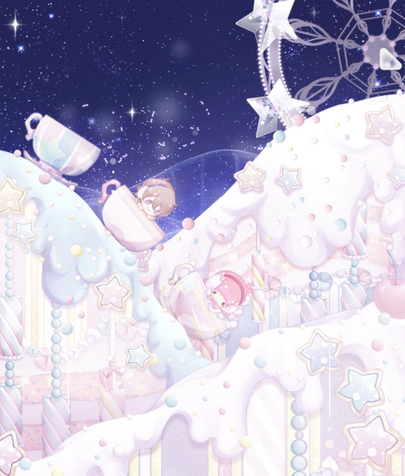 青 磁 センシル 再びのサンリオコラボ キキララ大好きだから 三回だけ引いてみたら 服 背景 イヤリング出ました 神引きと言えば神引きなんだろうな インナーに着せられるものがなんもなくて泣いたけど ˊ 後ろの