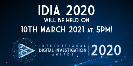 BlueLightsLtd's tweet photo. The International Digital Investigation Awards 2020 will be held on 10th March 2021 at 5pm!

#IDIA #ICDDF #Digital #Investigation #Awards #DigitalInvestigation #Security https://t.co/nOtVsgbsWi