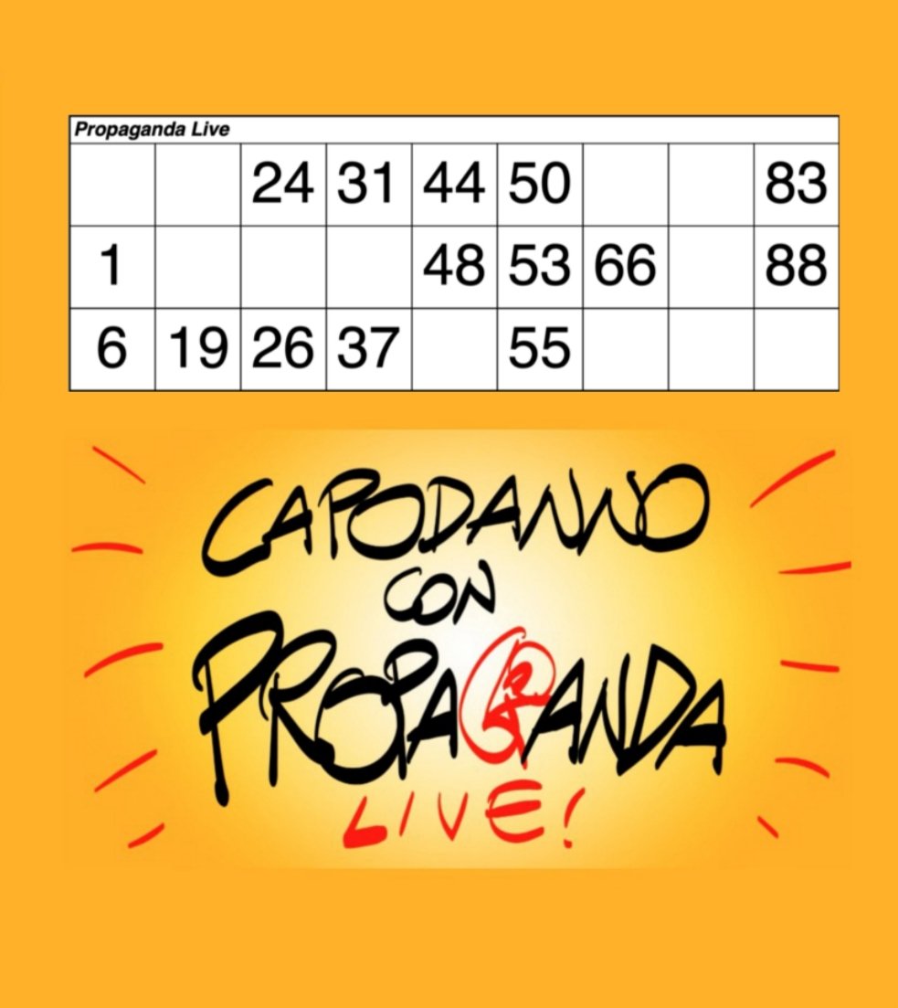 My first tweet! È già uscito il 53? <a href="/welikeduel/">Propaganda Live</a> #propagandalive  #propagandatombola