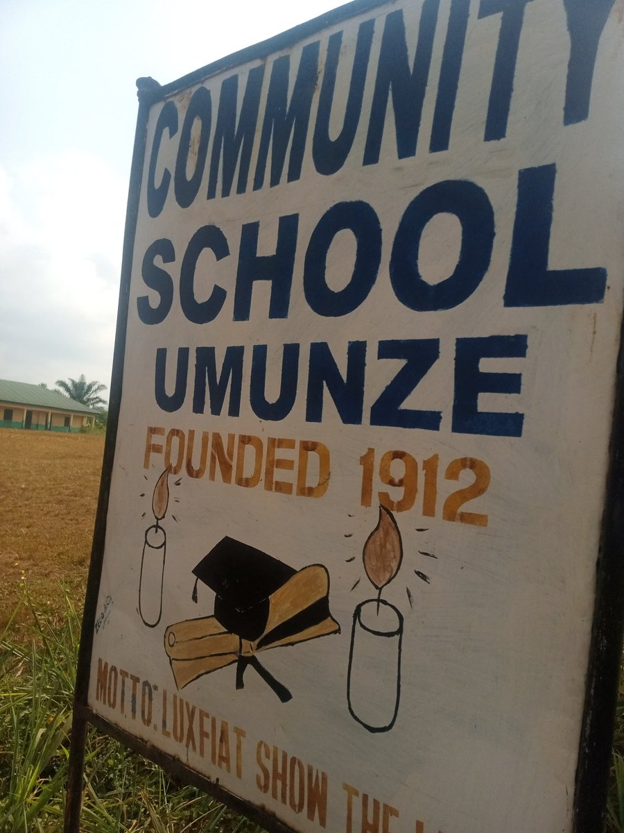 The tweet below is the bitter part.In same Umunze, Govt & Ndigbo have neglected schools/hospitals etc"Community school, Umunze was founded in 1912. 108 years ago. Very few schools in SE are that old. Sad the school is such an eye sore." -  @akunnachux