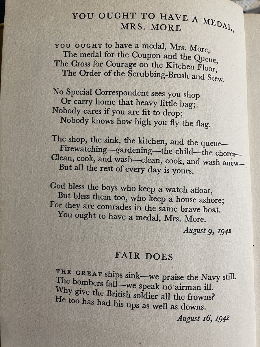 April_1970s's tweet photo. Found this in my little treasure of books.
Mrs More has brought a tear to my eye.
#warwritings https://t.co/UhKuTJU6L6