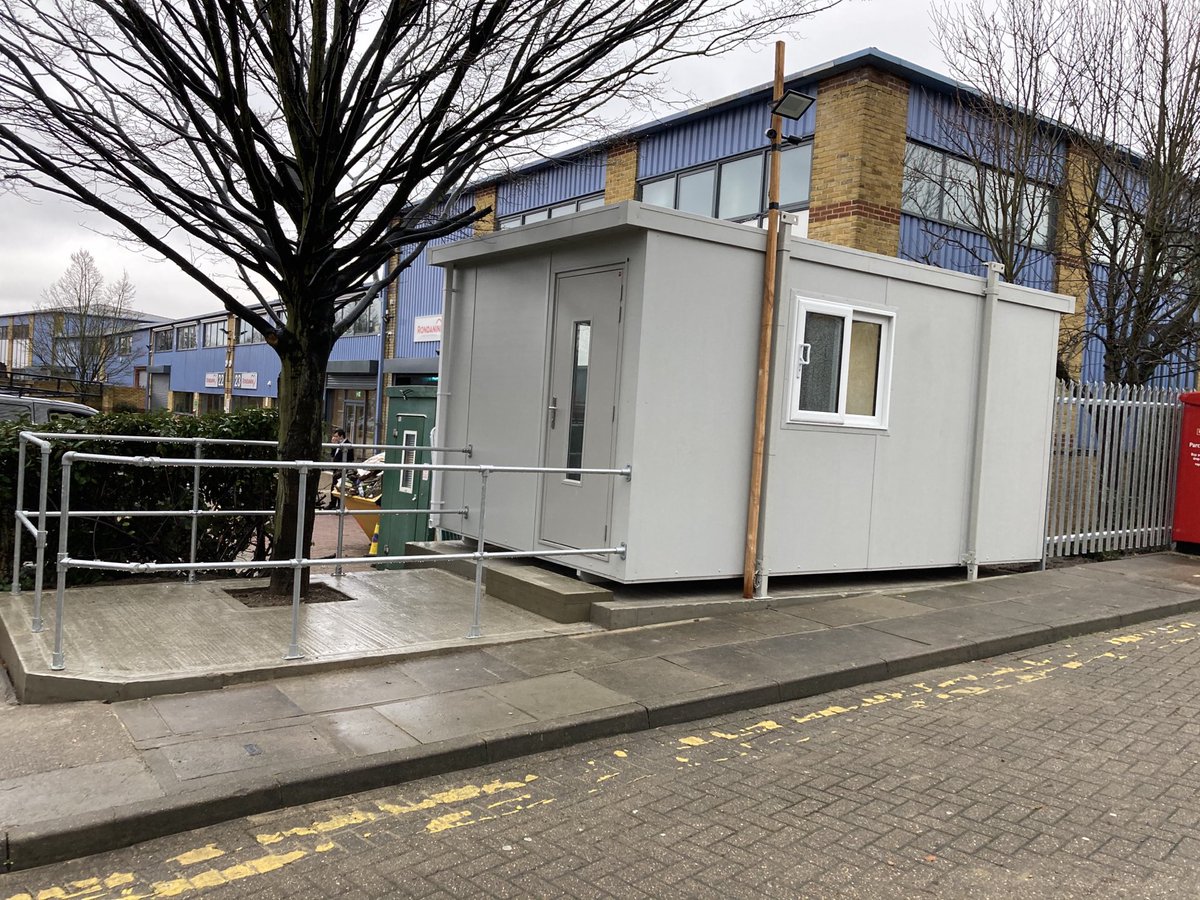 Completion of security cabin at our site in herne hill