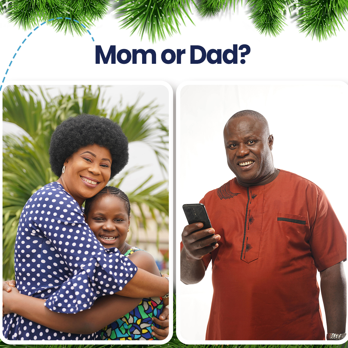 keystonebankng's tweet photo. Who spends more in the home during the festive period?

Mums or Dads?

#KeystoneMobileBanking #StaySafe #WeGrowTogether #ChristmasIsInTheAir https://t.co/Pjjfj0TByi