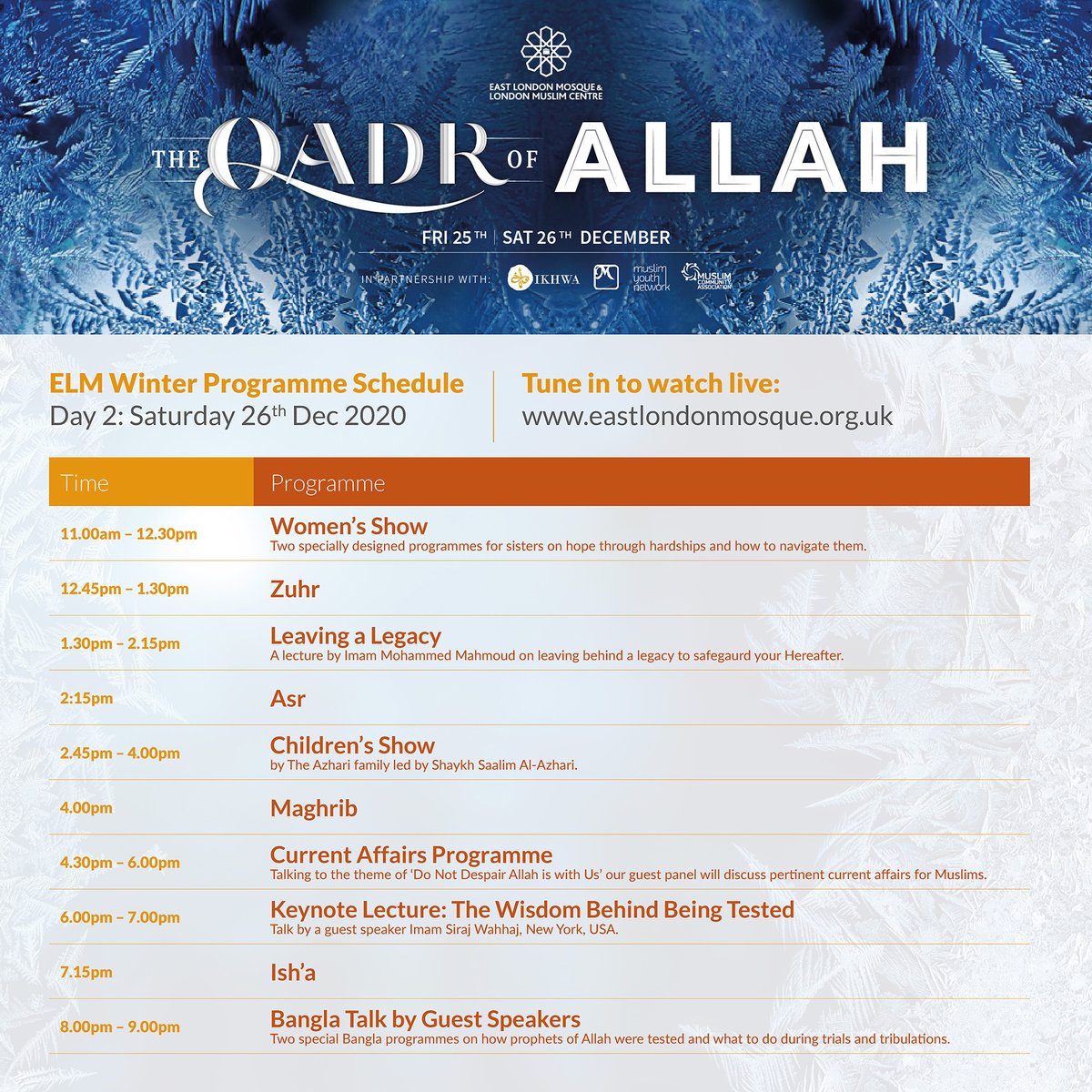 elondonmosque's tweet photo. โ๏ธ ๐๐๐๐ ๐๐๐ผ ๐ฑ๐ฎ๐๐ ๐น๐ฒ๐ณ๐ ๐๐ถ๐น๐น ๐๐ต๐ฒ ๐๐ฎ๐๐ ๐๐ผ๐ป๐ฑ๐ผ๐ป ๐ ๐ผ๐๐พ๐๐ฒ'๐ ๐๐ถ๐ฟ๐๐๐ฎ๐น ๐ช๐ถ๐ป๐๐ฒ๐ฟ ๐๐ฎ๐บ๐ถ๐น๐ ๐ฃ๐ฟ๐ผ๐ด๐ฟ๐ฎ๐บ๐บ๐ฒ โ ๐๐ฒ ๐ฐ๐ฎ๐ป'๐ ๐๐ฎ๐ถ๐! โ๏ธ
#EastLondonMosque #QadrofAllah #WinterProgramme https://t.co/fHFZ7GRzYq