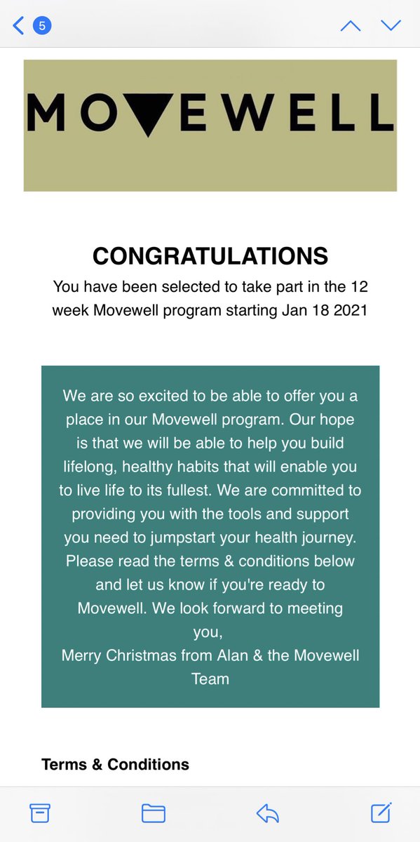 I applied for this Movewell programme and they picked me 🥺