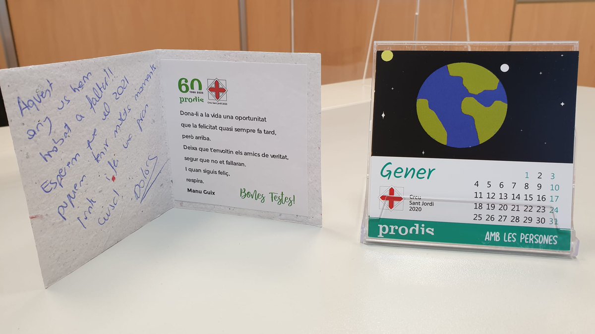 Regals que convoquen somriures, paraules que escalfen. Família <a href="/prodisterrassa/">prodis</a> nosaltres també us hem trobat a faltar. Gràcies!