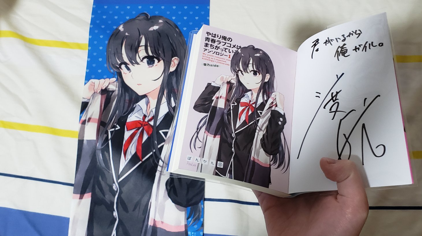 うのにもお得な 渡航先生サイン入り やはり俺の青春ラブコメはまちがっている タペストリーセット コミック アニメ Www Smithsfalls Ca