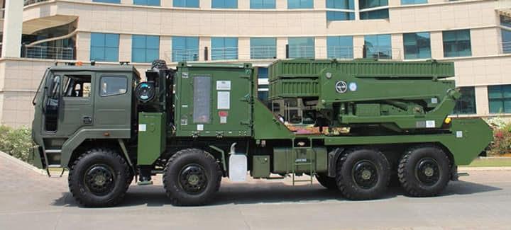 7. Unlike Akash, where missile is guided by the radar till the target, in case of QRSAM, BMFR will provide mid-course guidance through 'radar-data-link' and when the missile is close to target, its own RF-Seeker will take over.8. It has 6 ready-to-fire canisterized missile on+