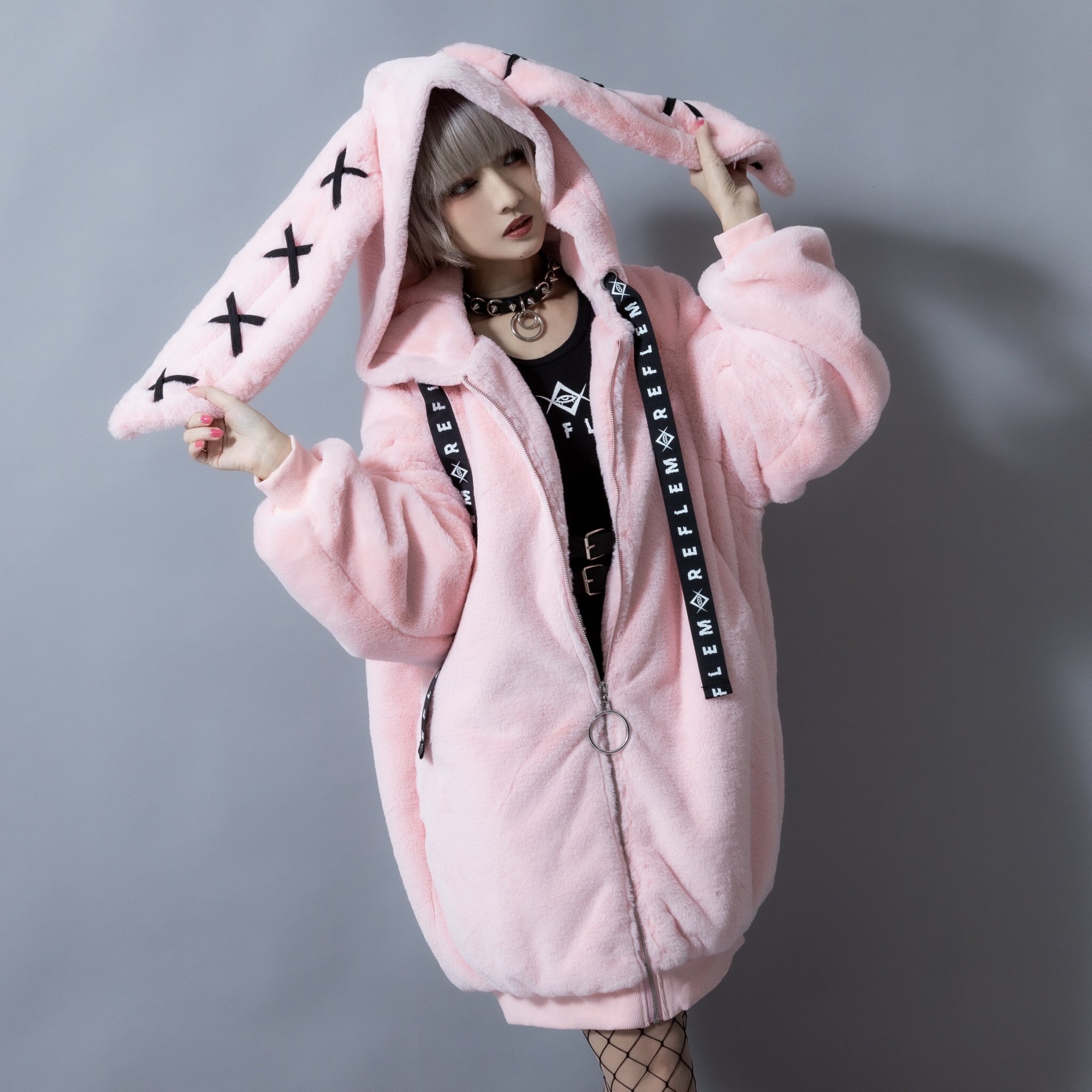 在庫限定 - 「未使用」REFLEM【レフレム】レースアップ うさ耳ファー
