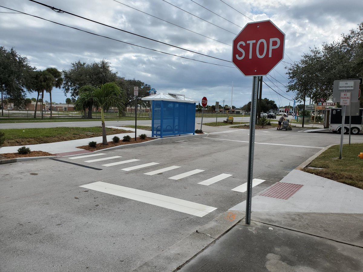 FL_Striping's tweet photo. Thermoplastic striping and Stop sign installation at the new bus stop in Merritt Island.

#thermo #thermoplastic https://t.co/L6Ub17c4Su