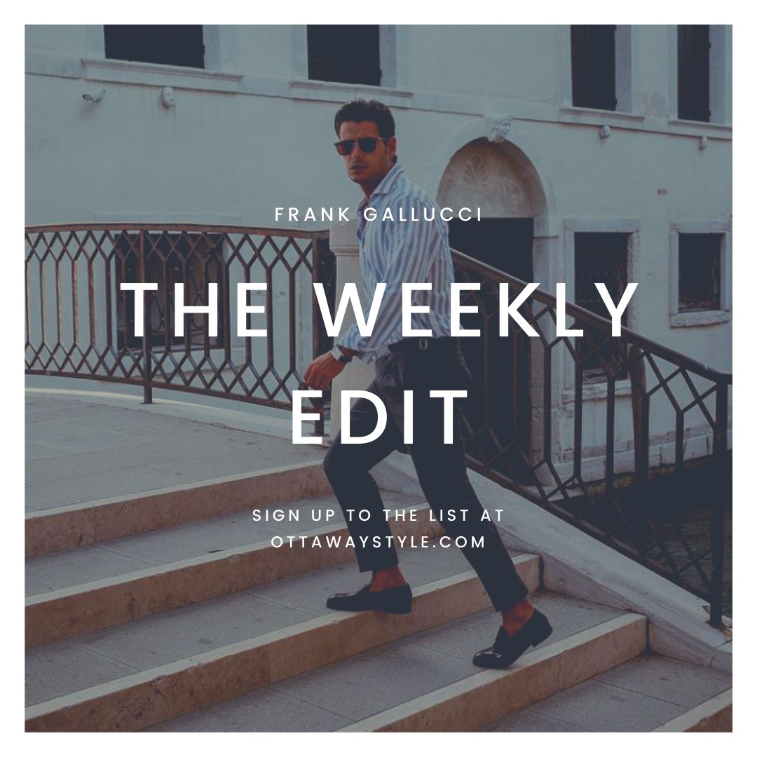 This week, my special guest editor is <a href="/FrankGallucci7/">Frank Gallucci</a>.
The Milan-based Style Advisor's dynamic &amp; creative content is something I take inspiration from - his style is hard to beat. Frank chooses his favourite pieces from #OttawayStyle. 
Sign up to #TheList to be the first to know.