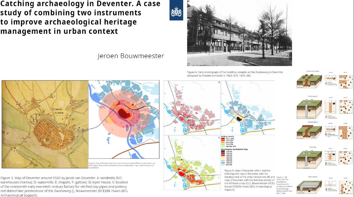 The final paper from the  #Netherlands is a discussion of methods for predicting the locations of disturbances and sites in  #urban places – in which  @jeroenbouw_mr uses the example of his own house in  #Deventer! 12/20