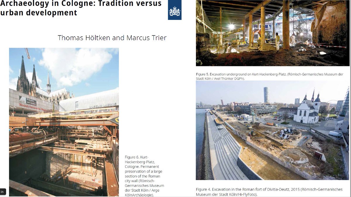 Next to  #Germany, where Thomas Höltken and Marcus Trier explore some of very exciting developments in  #urban  #archaeology frameworks and approaches that resulted from the construction of the  #Cologne North-South Urban light railway. 13/20