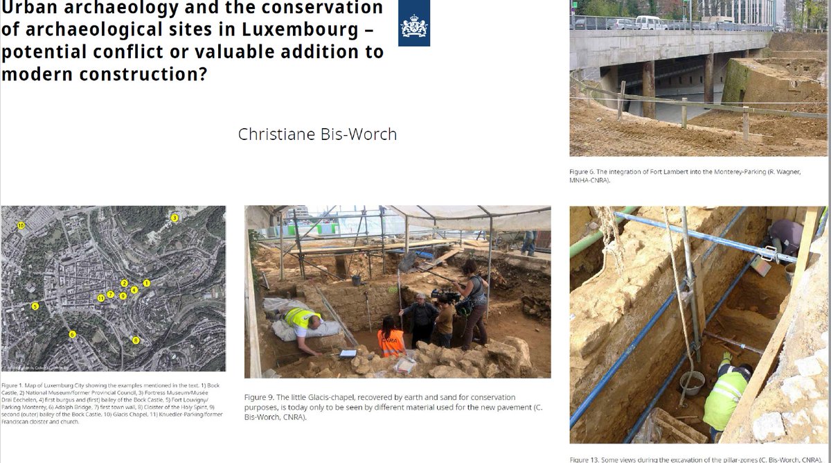 In contrast the situation in  #Luxembourg is made more challenging by political and legal issues. Christiane Bis-Worch explores the dialogue and debate which continues throughout  #archaeology projects there. 14/20