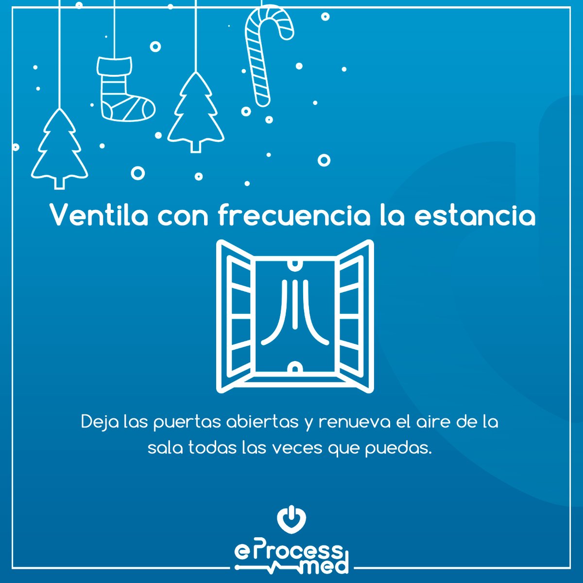 eprocessmed's tweet photo. ¡Desde #EProcessMed les deseamos Felices Fiestas! 

Celebremos la Navidad de forma segura.

#FelizNavidad #Covid19 #NavidadEnPandemia #CuidadosSanitarios #CreaTuBurbuja https://t.co/DdkTMe8r5G