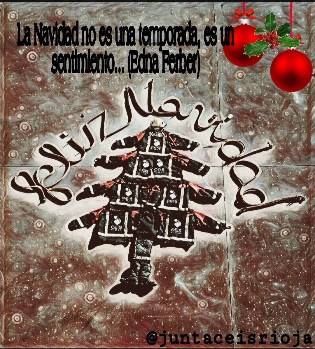 Desde bomberos del CEIS Rioja 🚒 os deseamos felices fiestas 🎄 y os pedimos prudencia y responsabilidad 😷 en estas Navidades tan distintas...