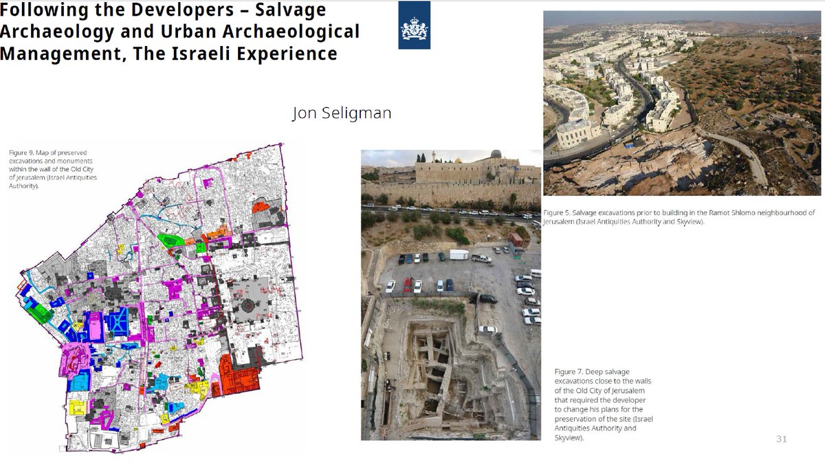 Finally Jon Seligman highlights some of the issues facing the practice of  #urban archaeology in  #Israel. Rooting  #archaeology in planning ensures community engagement and preservation for future generations. 18/20