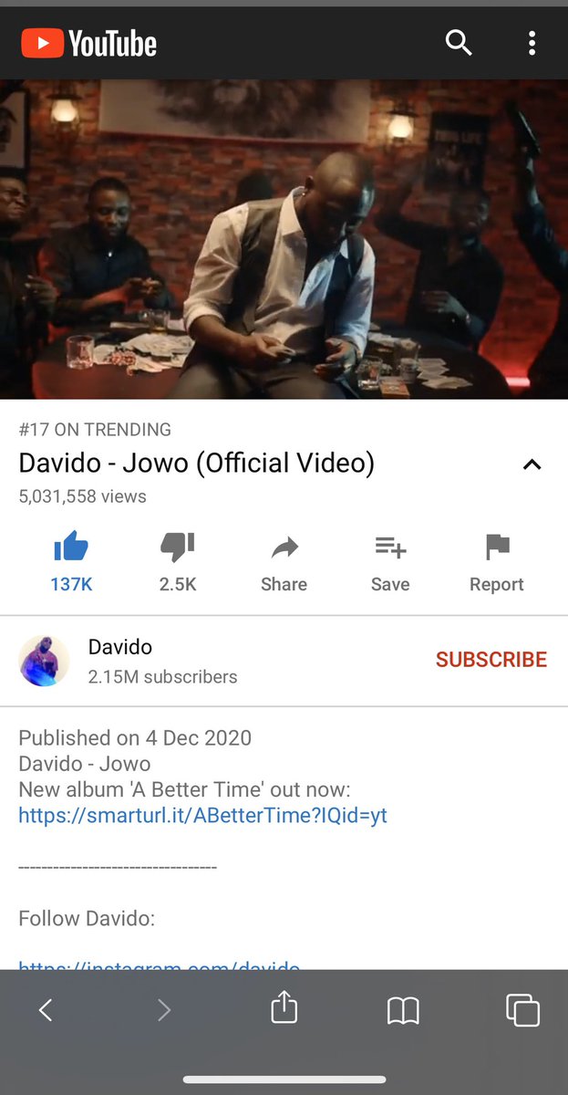 nengiofficial's tweet photo. 5 million views .. Grateful 🙏.. Keep streaming Jowo video guys https://t.co/j9117X2s1c