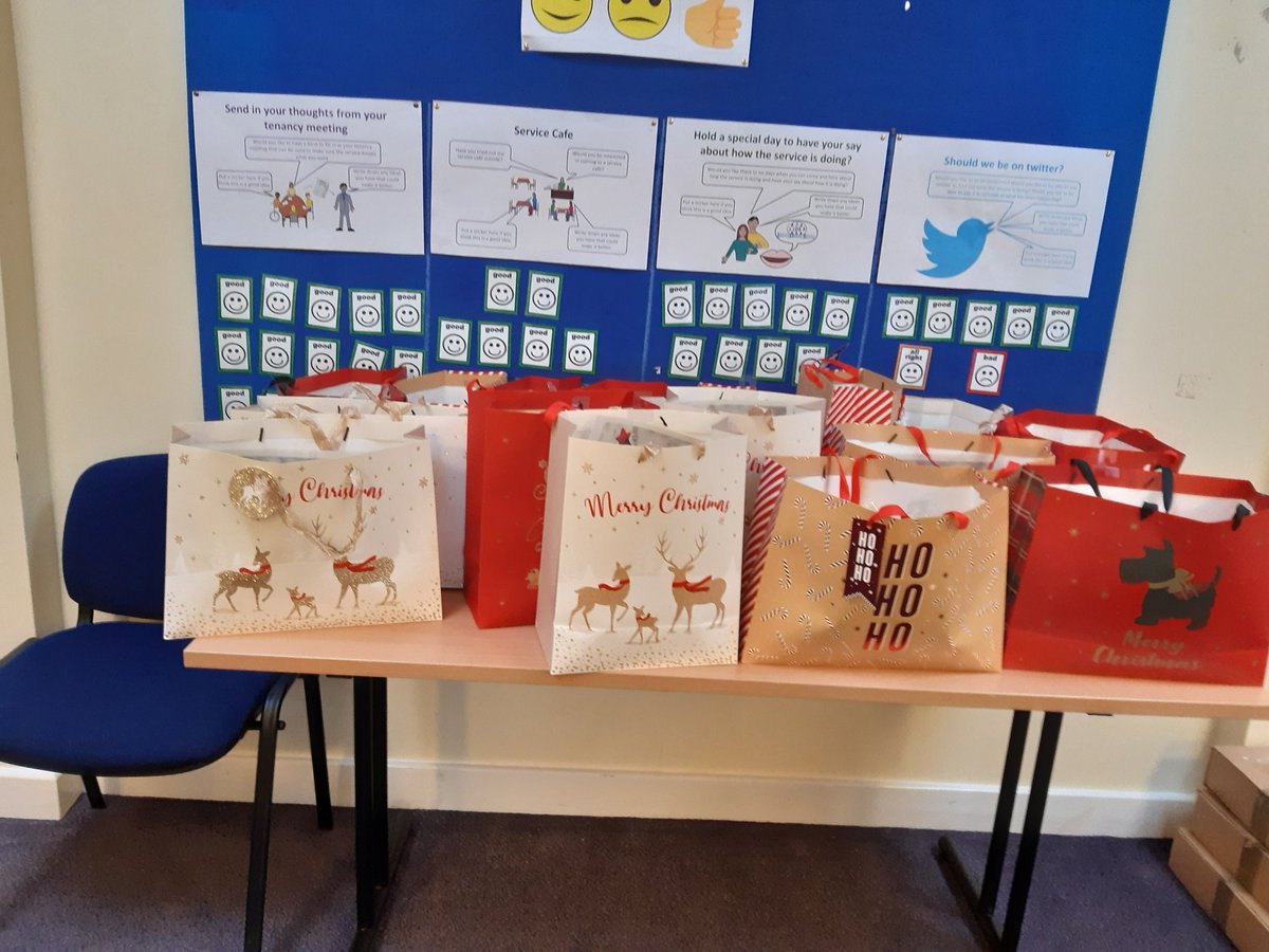 A small treat bag going out to everyone in the specialised supported living service to say thank you - Merry Christmas everyone😀