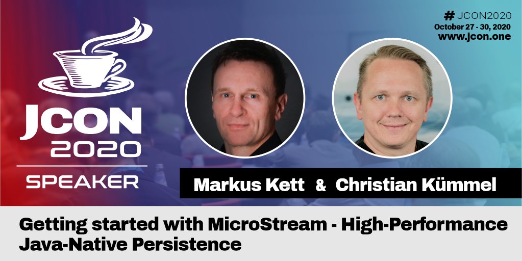 jcon_conference's tweet image. #JCON2020 Video by Christian Kümmel &amp;amp; @MarkusKett: Getting started with #MicroStream - High-Performance #JavaNative #Persistence

No more expensive mappings, data-type conversion, complex caching layer... Only one data model: Your #Java classes. Watch now: youtube.com/watch?v=W90Fg6…