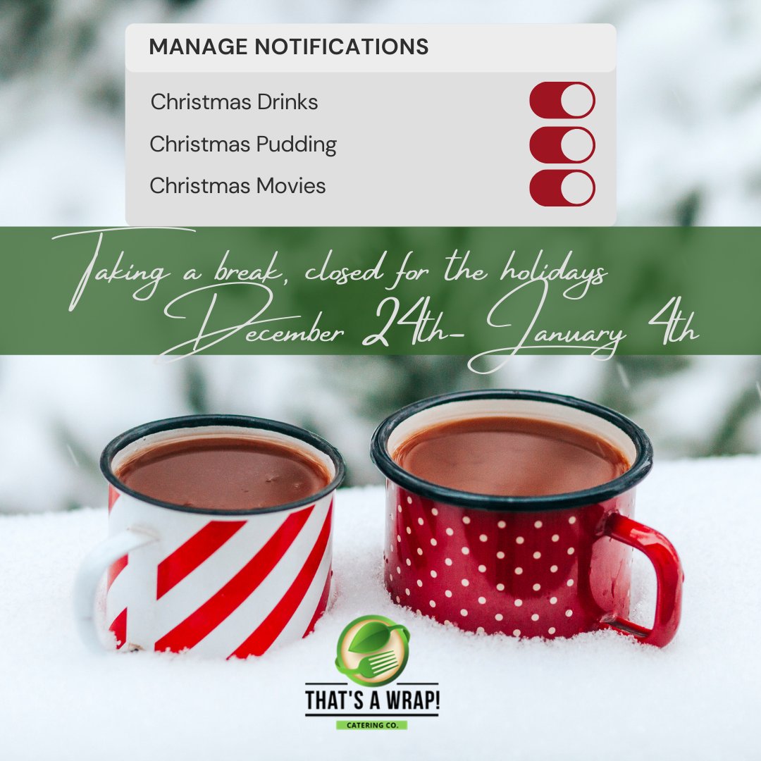 We are going to take a break...

Happy happy holidays everyone!