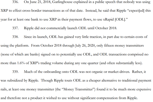 9 – The failure of any kind of usecase that comes from the token’s utility is so apparent, it is breathtaking anyone would still defend their actions. The only users of this service were paid off OR  #Ripple took a stake in them to “encourage” them to use their platform